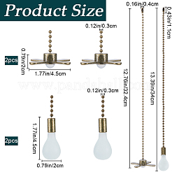 Удлинители цепи потолочного вентилятора из сплава&nbsp;FIND-WH0290-21AB