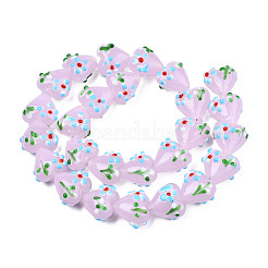 Бусины ручной работы ухабистой бисер нитей&nbsp;LAMP-N029-011E