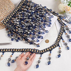 Бахрома из пластика для штор из бисера OCOR-OC0001-49