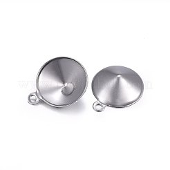 Breloques en acier inoxydable 201 résistantes au ternissement&nbsp;STAS-O107-01P-B