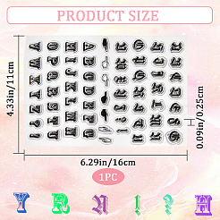 Прозрачные силиконовые штампы DIY-WH0504-52E