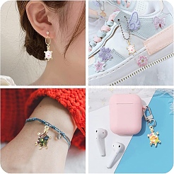 12шт 3 цвета сплава эмалевые подвески&nbsp;ENAM-YW0005-80