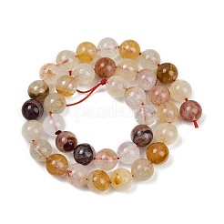 Нити бусин из натурального железистого кварца&nbsp;G-U026-A08-10mm