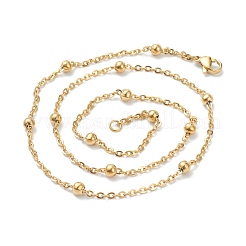 Ожерелья из нержавеющей стали с вакуумным покрытием PVD 304 NJEW-I248-16G