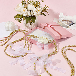 Полиэстеровая лента свадебная веревка для свадьбы&nbsp;HJEW-OC00256