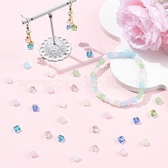 250шт 5 цвета прозрачные стеклянные бусины&nbsp;GLAA-YW0005-69