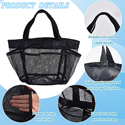 Rechteckige Tragetaschen aus Polyester mit Sandstrandmotiv&nbsp;ABAG-WH20014-01