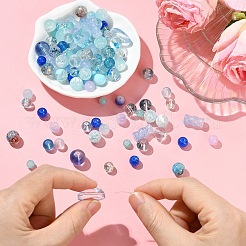 205 г прозрачных стеклянных бусин&nbsp;DGLA-YW0001-57A