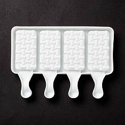 Пищевые силиконовые Молды для мороженого прямоугольной Молды «сделай сам»&nbsp;DIY-D062-05B