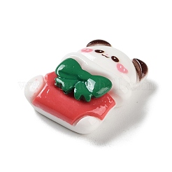 Кабошоны из непрозрачной смолы с рождественской тематикой RESI-F053-B03