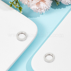 2 pieza 925 anillos de resorte de plata esterlina con 925 sellos&nbsp;STER-CN0001-45