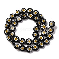 Handgemachte Millefiori Bunte Malerei Perlen Stränge&nbsp;LS-LAMP-G164-04J