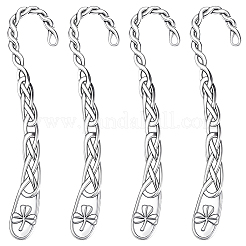 12 segnalibro in lega in stile tibetano con fori&nbsp;AJEW-SC0004-43