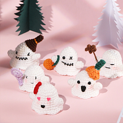 1 Set DIY-Geister-Stricksets mit Halloween-Motiv für Anfänger&nbsp;DIY-SC0026-51