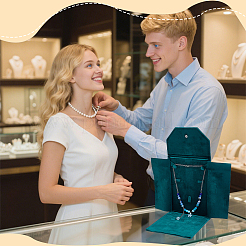 Бархатные мешочки для хранения украшений с откидной крышкой&nbsp;AJEW-WH0609-435B