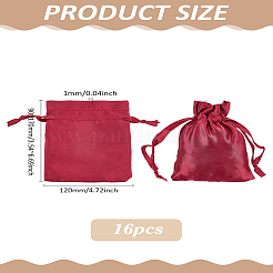 16 шт. атласные мешочки для украшений&nbsp;ABAG-LP0001-25A