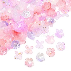 Акриловые колпачки для бусин с металлическим плетением OACR-FS0002-49B