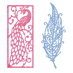 Plantillas de troqueles de corte de acero al carbono de estilo 2pcs 2&nbsp;DIY-DM0002-54