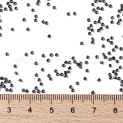 TOHOラウンドシードビーズ  日本製シードビーズ  （90)つのメタリックアメジストガンメタル  15/0  1.5mm  穴：0.7mm  約135000個/ポンド&nbsp;SEED-TR15-0090