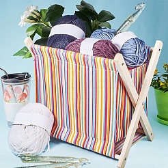 Корзина складывания ткани PH-AJEW-WH0051-01-WH