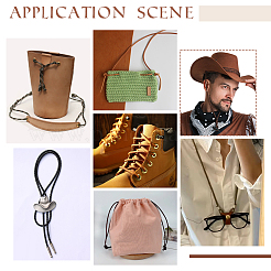 Круглый плетеный кожаный шнур OCOR-WH0082-109E