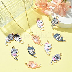 Pendenti in smalto in lega 30 pz 6 colori&nbsp;FIND-CJ0001-83
