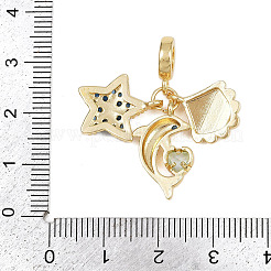 Стойки обшивки латунь микро проложить Циркон подвеску&nbsp;KK-M309-32G