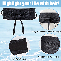 2 шт. 2-х цветные обхватывающие пояса из искусственной кожи AJEW-CP0008-08B