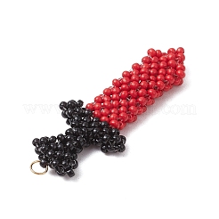 Подвески из стеклянных бусин в форме кинжала&nbsp;PALLOY-CJ00135-02