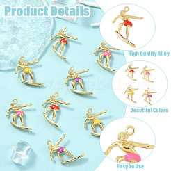 8pcs 4 pendentifs en alliage de couleurs&nbsp;FIND-YW0013-04