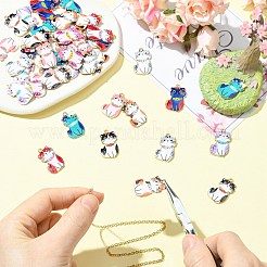 45pcs 9 colgantes de esmalte de aleación de colores&nbsp;ENAM-CJ0007-31