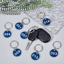 Идентификационные бирки с пронумерованной маркировкой из алюминиевого сплава AJEW-AR0001-45