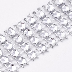 Rouleau de plastique à 4 rangée de diamants&nbsp;OCOR-WH0048-01B-2cm
