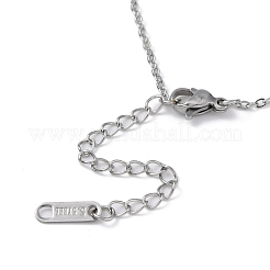 Colliers avec pendentif en forme de cœur creux en acier inoxydable 304 anti-ternissement&nbsp;LS-NJEW-C033-01A-P