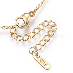 Colliers pendentifs en acier inoxydable 304&nbsp;X-NJEW-P206-20G