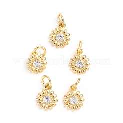 Латунные микро проложить кубического циркония подвески&nbsp;ZIRC-E164-16G
