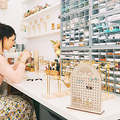 Арочные деревянные подставки для сережек EDIS-WH0015-09