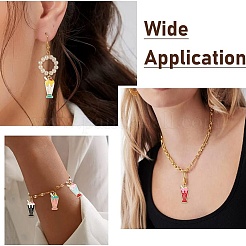 40шт 8 стиля подвески из сплава с эмалью&nbsp;ENAM-CJ0003-15