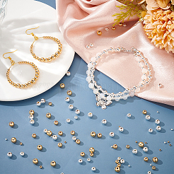 300 шт. 2 цвета 5 размера латунные бусины для плакирования&nbsp;KK-PH0006-43