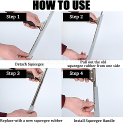 Силиконовые полоски для мытья окон&nbsp;AJEW-WH20042-23