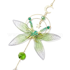 Подвесные украшения в виде бабочек из смолы HJEW-TA00179