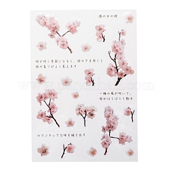 Blumenmuster wasserdichte selbstklebende Heißprägeaufkleber&nbsp;DIY-I063-12