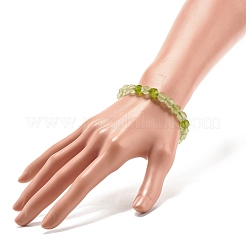 Stretch-Armband aus natürlicher weißer Jade (gefärbt).&nbsp;BJEW-JB07954