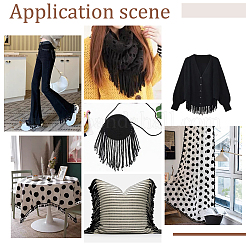 Хлопковая лента с кисточками OCOR-GA0001-45B