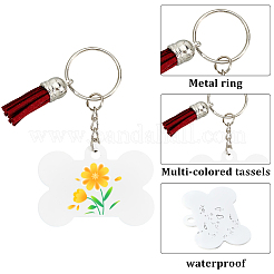 Наборы для изготовления брелока-подвески из алюминия с двусторонней термопередачей своими руками&nbsp;DIY-SP0005-26C