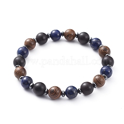 Bracelets extensibles de pierres précieuses naturelles&nbsp;BJEW-JB04813