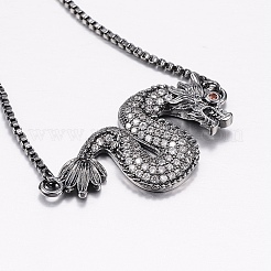 Bracelets bolo extensibles en laiton avec zircon cubique de micro pavé&nbsp;BJEW-F302-02B