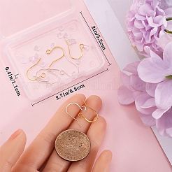 6 пара 2 цветов 925 крючка для сережек из стерлингового серебра STER-BBC0006-47