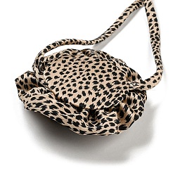 Тканевые ожерелья-чокеры с леопардовым принтом и галстуком-розой для женщин&nbsp;LS-NJEW-Z022-01H