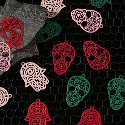 36 шт. 2 стильных филигранных подвески из нержавеющей стали 430 STAS-LS0001-83